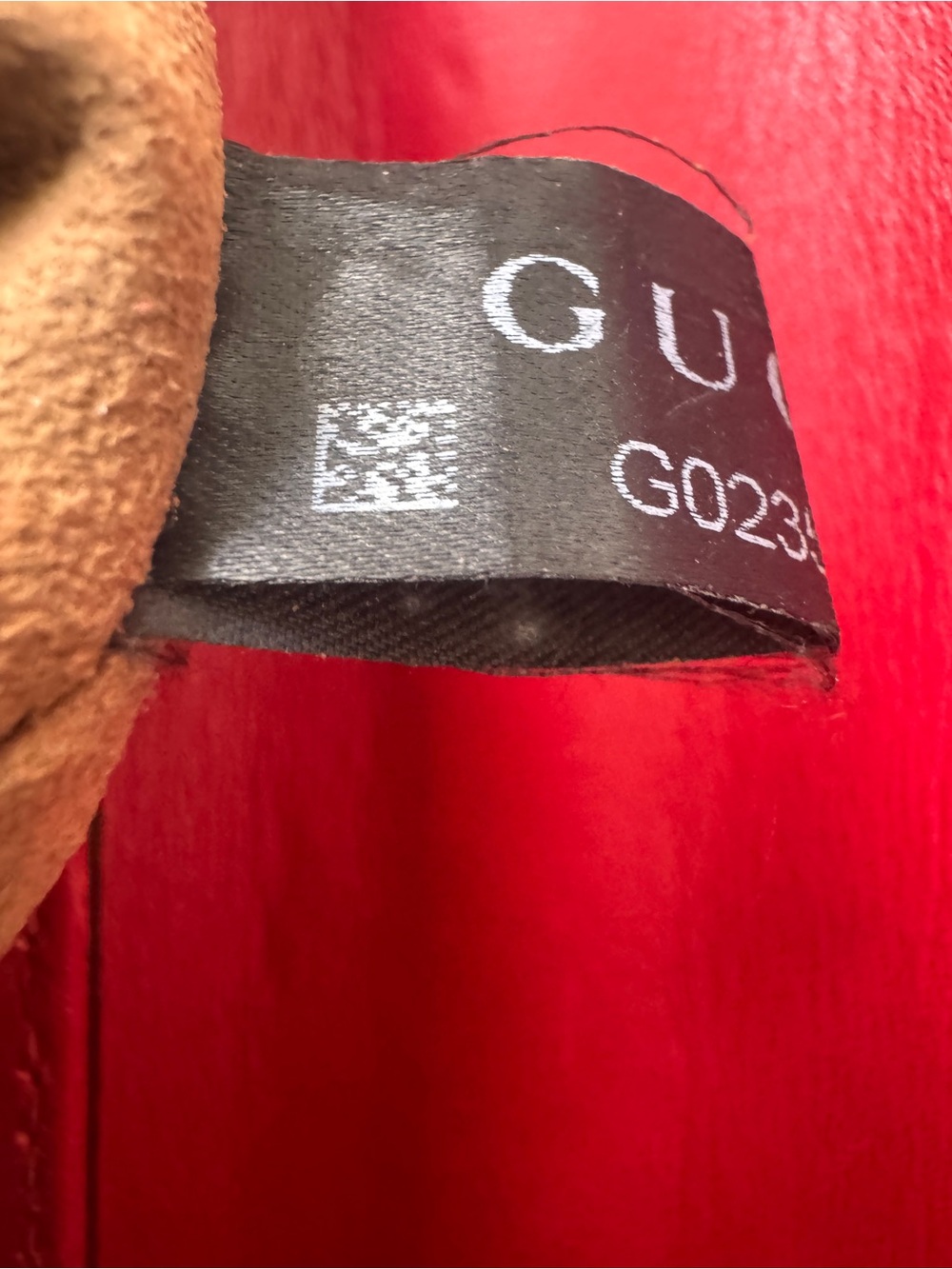 Gucci Red and Beige GG Chain Small Padlock Shoulder Bag - Picture 14 of 15